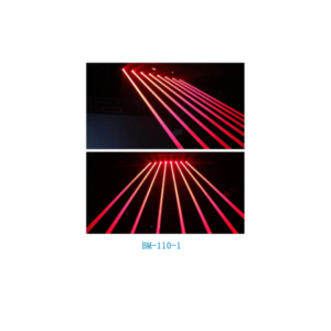 Eight eyes single red moving head laser light